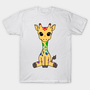 Rainbow Pride Giraffe T-Shirt